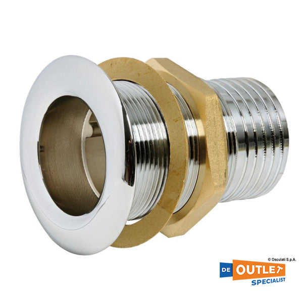 Scafo a canale Amare da 2 pollici in acciaio inox - 17.423.06