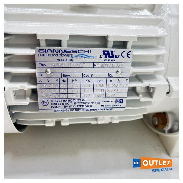 Gianneschi självansugande enskruvspump 230V - MVI60