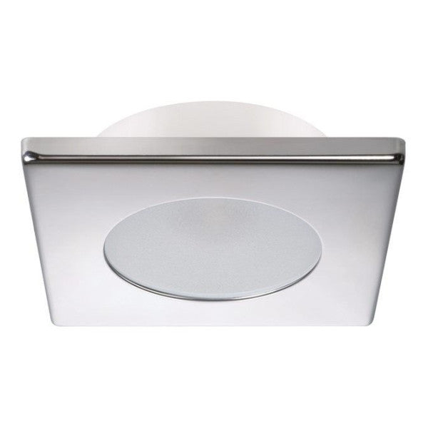 Γρήγορη Bryan Club S12 χωνευτός προβολέας τετράγωνος ασημί χρώμιο 12/24V