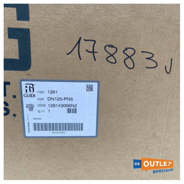 Guidi serie 1281 bronze zeewaterfilter diameter 125 mm - 1281-DN125-PN6