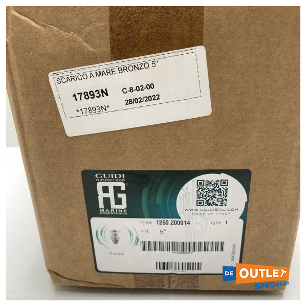 Guidi Manta series 4 inch bronze water inlaat - 1260.200014