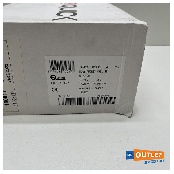 Luz de lectura LED de Wall S2 Quick Audrey 12/24V - FAMP2281UC11A02