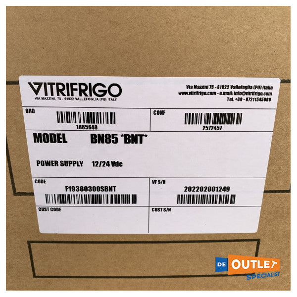 Vitrifrigo BN85 85L Bygget -i kjøleskap BD35 kompressor 12/24V