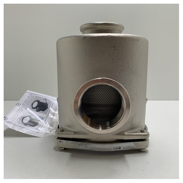 Filtro per acqua di mare Maestrini 2006L in bronzo da 2,5 pollici