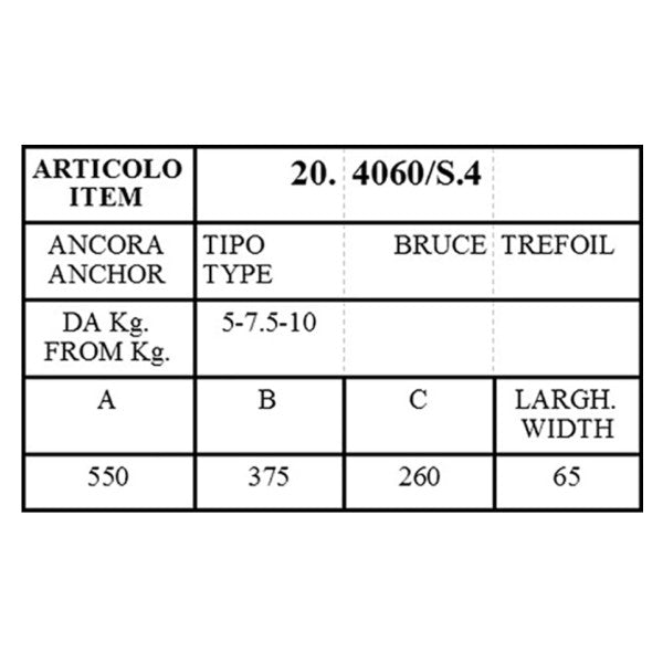 Безопасна алуминиева ролка за котва 10 KG - 20.4060/S4
