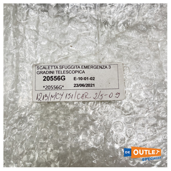 Стълба за къпане от неръждаема стомана с 3 стъпала - 49.541.03