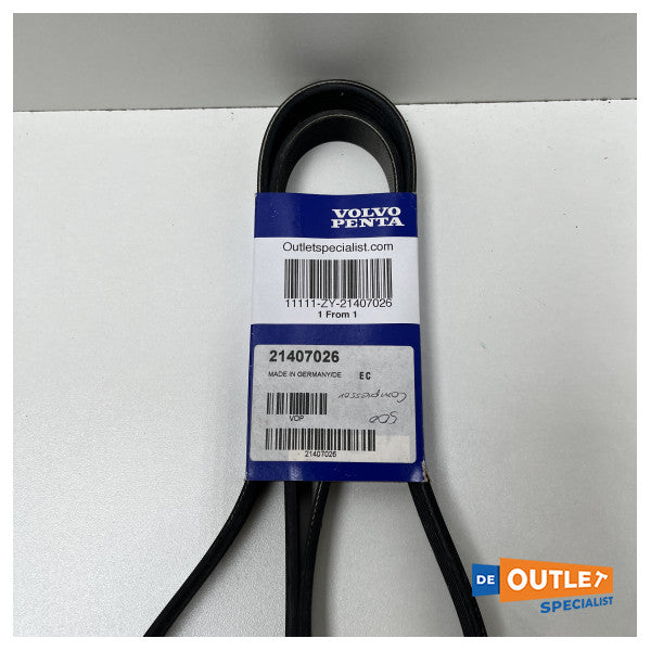 Cinghia di trasmissione del compressore Volvo Penta | cinghia trapezoidale - 21407026