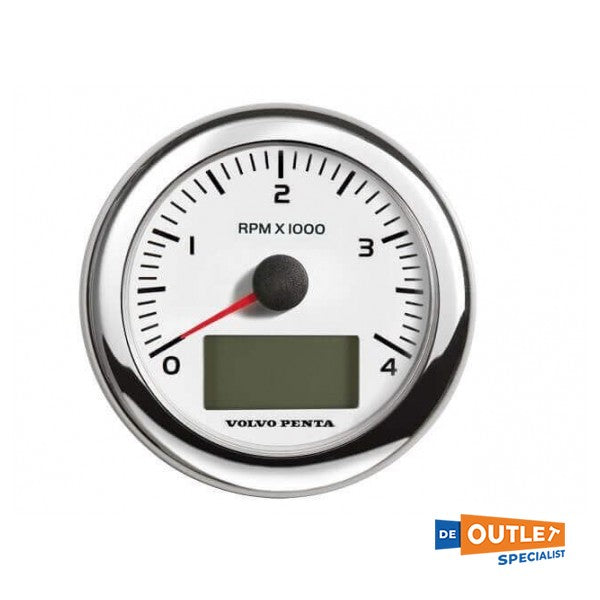 Тахометр Volvo Penta EVC 4000 об/хв білий 85 мм - 21628159