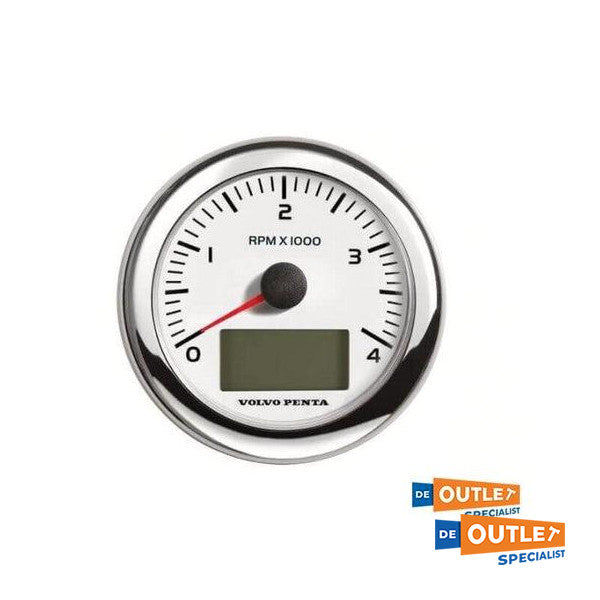 Volvo Penta EVC takometer 4000 rpm vit - 21628167
