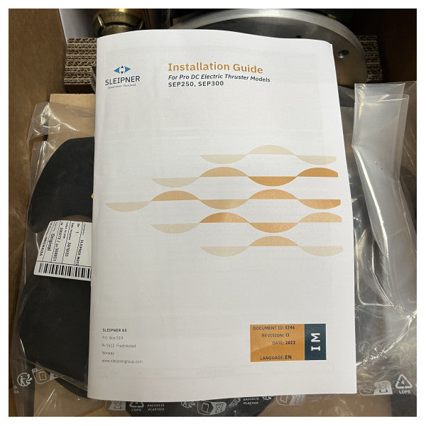 Side Power SEP250/300TC 250 KGF | 300 mm 24V пропорционално подрулващо устройство за носа и кърмата