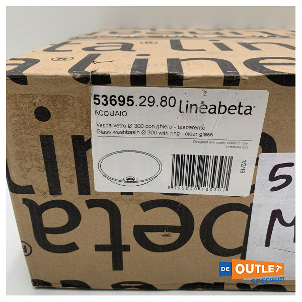 Linabeta Washbasin Ħġieġ 300 mm - 53695.29.80