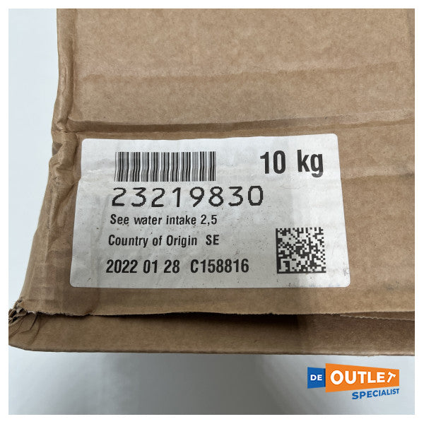 Kit de entrada de água de arrefecimento Volvo Penta bronze 2,5 polegadas - 23219830