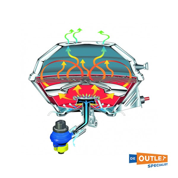 شواية غاز ماغما من الفولاذ المقاوم للصدأ من نوع ماغما غاز الشواء 2A