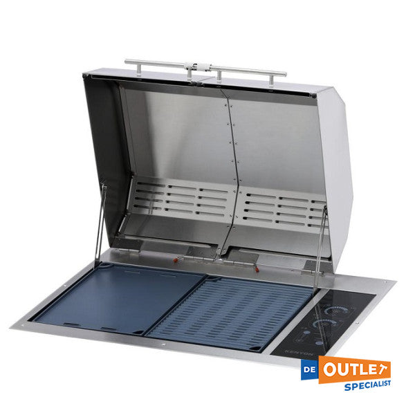 Двойно електрическо барбекю Kenyon Texan | грил 230V от неръждаема стомана