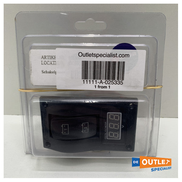 Вимикач Allpa чорний 12В з амперметром - 025335 - 025335