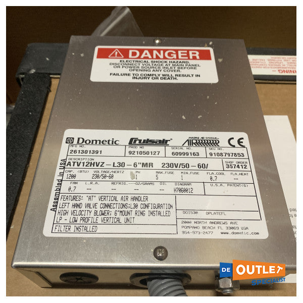 Dometic ATV12HVZ 12000 BTU Handler de aire marino 230V - 261301391