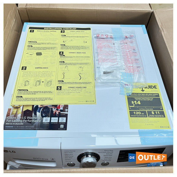 Kompaktowa pralko-suszarka LG - WM3488HS