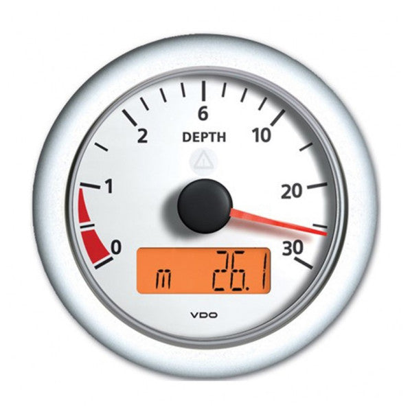 VDO Depth Sounder Display 0-120 meters White