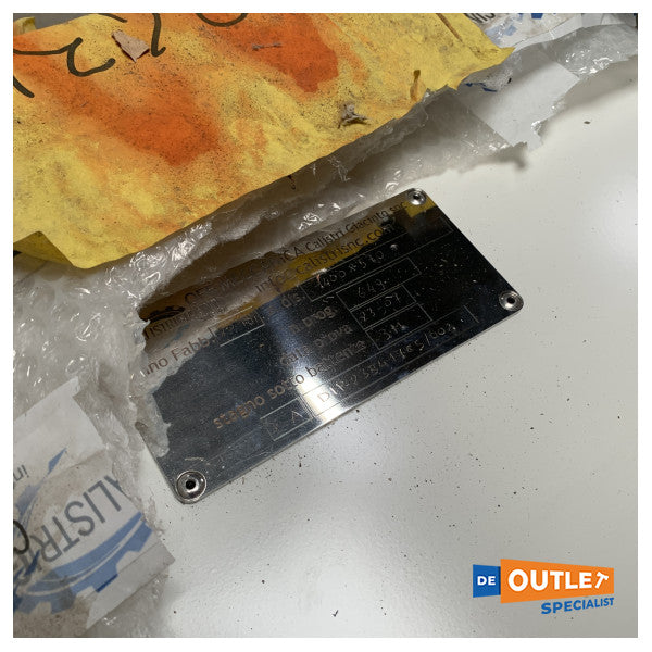 Calistri Giancinto SNC vandtæt maskinrumsdør med lås hvid 1400 x 570 mm