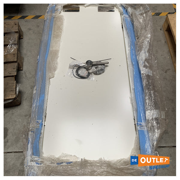 Calistri Giancinto SNC vandtæt maskinrumsdør med lås hvid 1400 x 570 mm