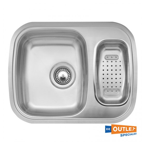 Reginox Morena RVS spoelbak inclusief restbakje 583 x 458 mm opbouw