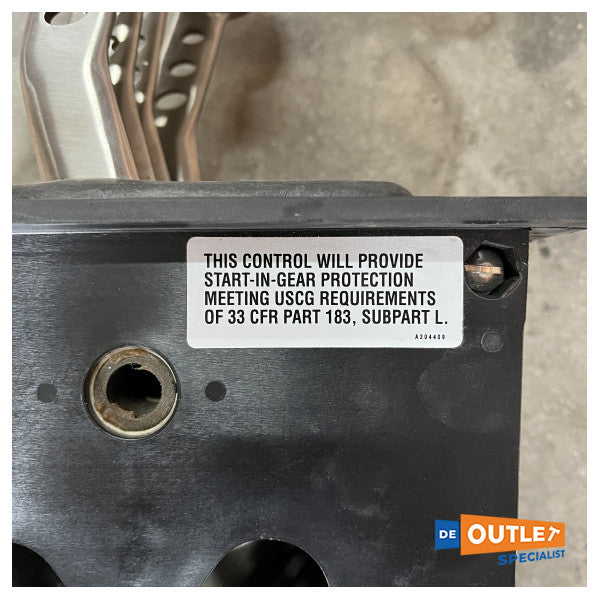 Teleflex MY Flush двоен лост за управление на двигателя, хром - 311122-560