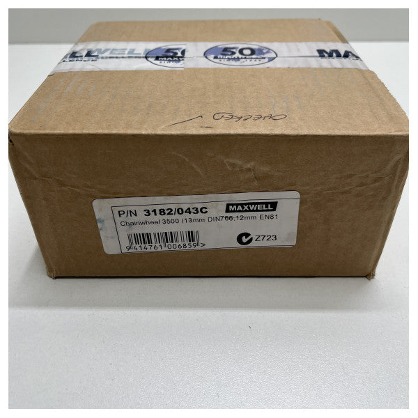 Ланцюгове колесо Maxwell з нержавіючої сталі DIN766 13 мм 3500 - 3182/043