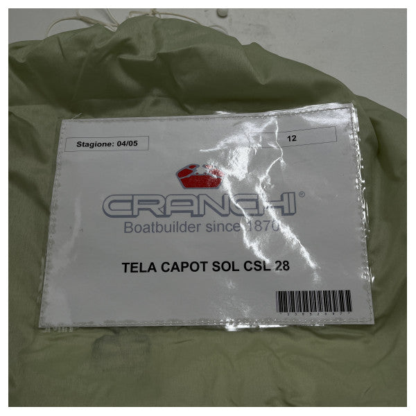 Cranchi CSL 28 kokpit örtüsü kanvas bej - 33952095