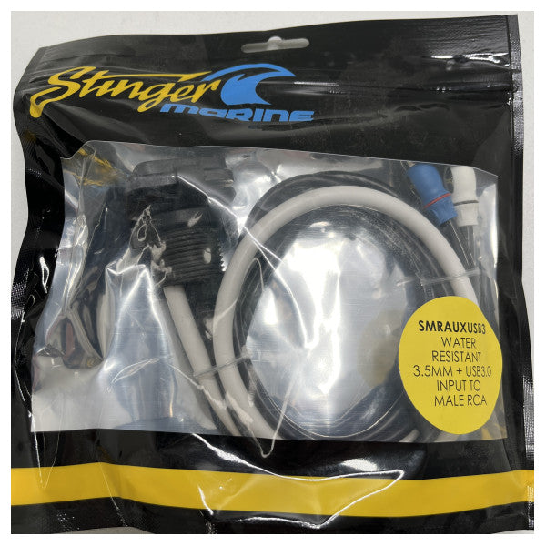 ستينجر مارين SMRAUXUSB3 Marine SMRAUXUSB3 Marine Audio 3.5 ملم إلى RCA/USB