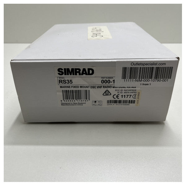 Simrad RS35 DSC VHF VHF-radio med AIS-modtager - 000-10790-001