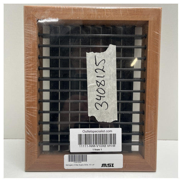 Dometic msi 10 x 8 inčni airco outlet grill mahagoni - v10x8 vh -m