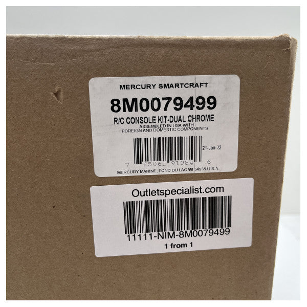 Комплект для керування двигуном Mercury Mercruiser DTS з подвійним керуванням - 8M0079499