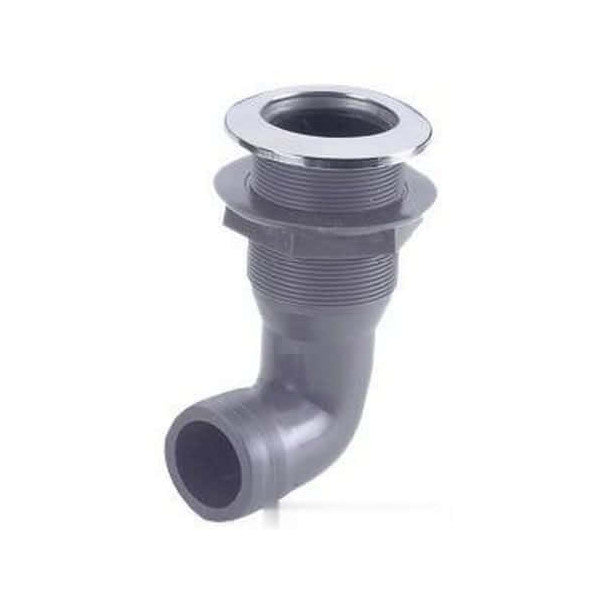 Osculati plasthudutløp med rustfritt stålring 20 mm - 17.328.34