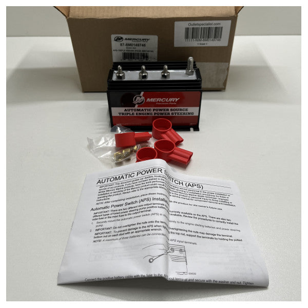 Kit de interrutor de alimentação automática Mercury Verado 80 amp - 8M0149746