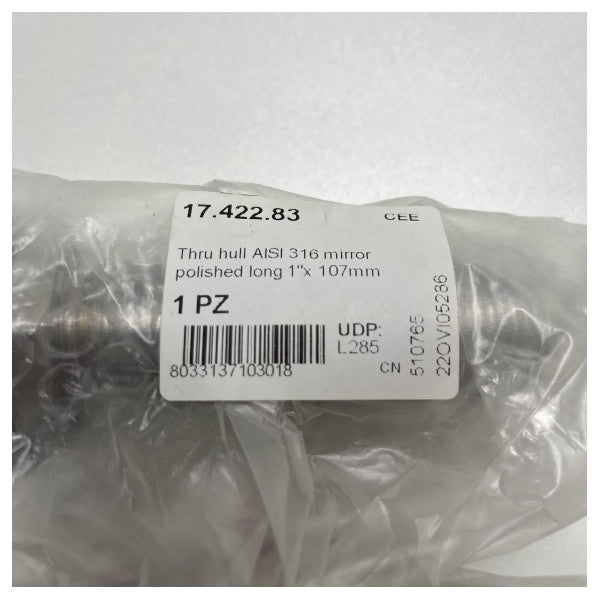 Osculati από ανοξείδωτο ατσάλι, δερματική ροδέλα μακρύ 107 mm - 17.422.83