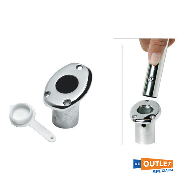 Osculati paslanmaz çelik bayrak direği tutucu 40 mm - 35.390.20-c01