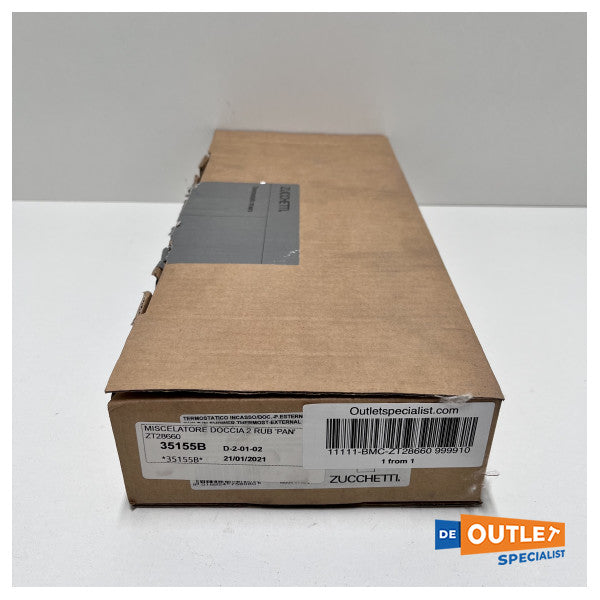 Zucchetti ZT28660 термостатичен смесител за душ от неръждаема стомана