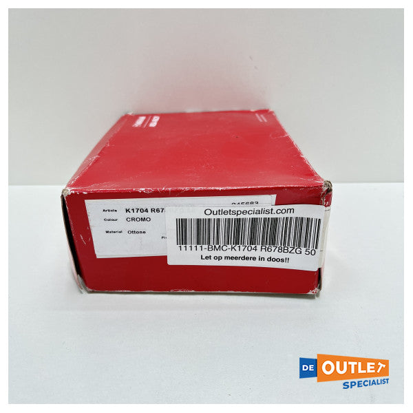 Valli og Valli K1704 R678BZG 50 dørlås krom