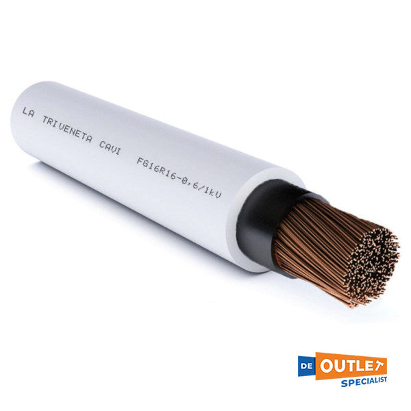 Ролка TT Cables 70 mm2 кабел за акумулаторни батерии бял 149 метра - FG16R16-70