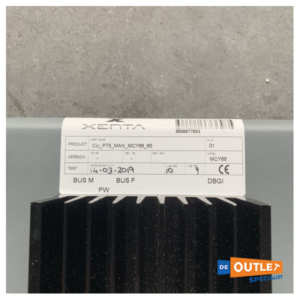 Xenta X-Dock CU-P75-MAN -moottorin käyttöliittymän ohjausyksikkö