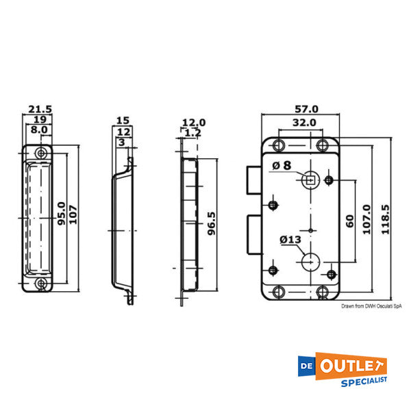 مقبض باب أوسكولاتي من الفولاذ المقاوم للصدأ مع قفل - 38.129.52