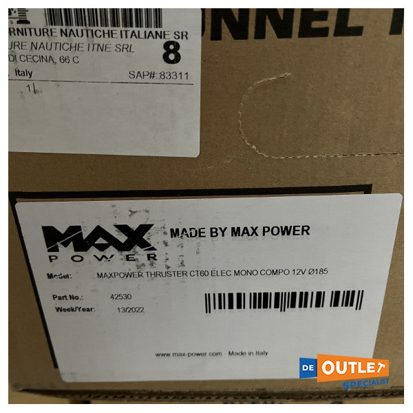 Max Power CT60 60 kgf | 185 mm | 12V luk - 42530
