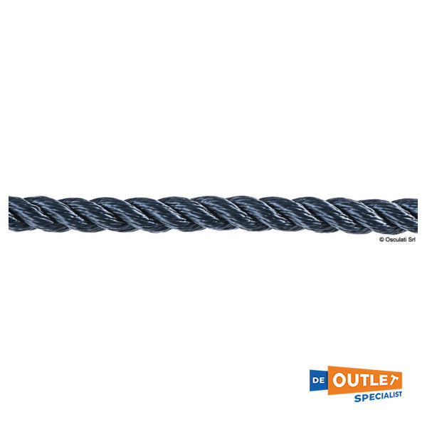 Bobina Osculati 22 mm 3 corde linea battuta blu lunghezza 100 metri