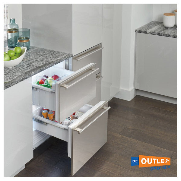 Lodówka podblatowa Sub Zero z 2 szufladami, stal nierdzewna - ICBID-24RO