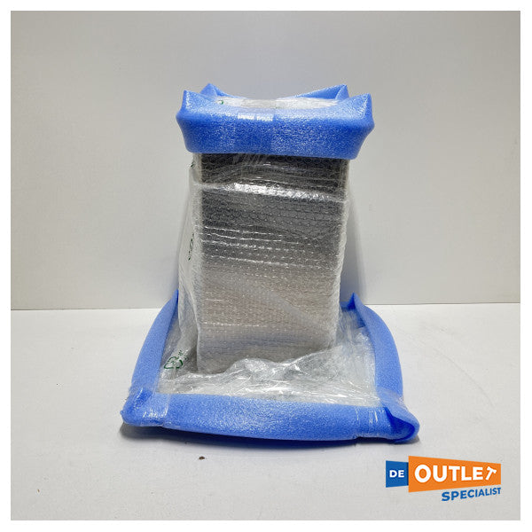 Noval 2-trins elektrisk bordpiedestal i rustfrit stål 24V - NL1181