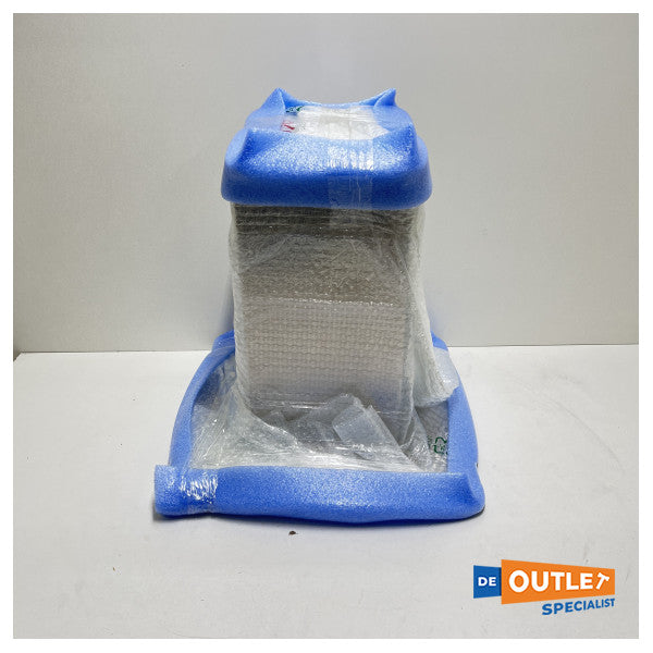 Noval 2-trins elektrisk bordpiedestal i rustfrit stål 24V - NL1181