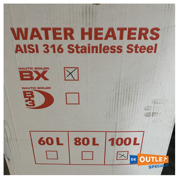Calentador de agua de acero inoxidable BX100 100L 1200W 230V - FLBX10012S00A05