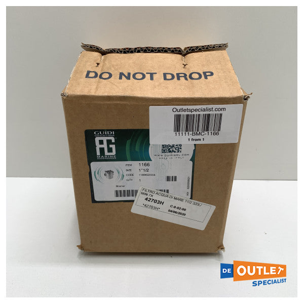 Guidi 1166 Filtre Zeewater en bronze 1 1/2 pouce - 1166 # 220008