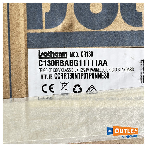 アイソサーム・クルーズ C130D ステンレススチール冷蔵庫 12/24V - C130RBABG11111AA