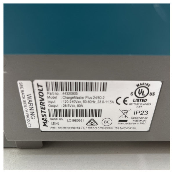 MasterVolt Chargemaster Plus 24V/80A -2 Czone Battery Charger - 44320805